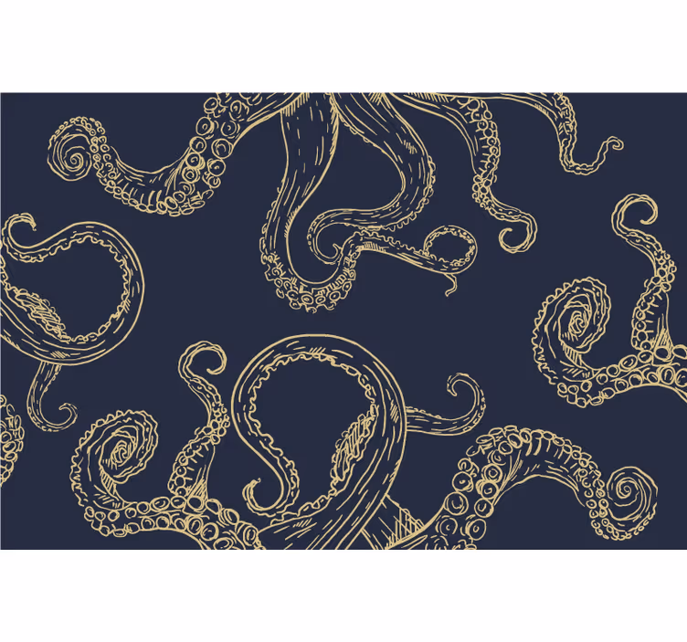 Octopus tentacles bedroom blind - TenStickers