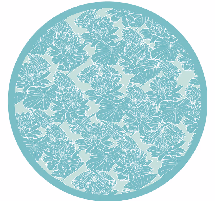 Lotus sketch bedroom blind - TenStickers