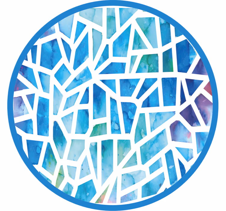 Mosaic design bedroom blind - TenStickers