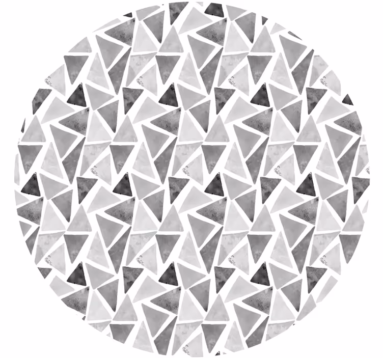 Bedroom blind in gray triangle patterns - TenStickers