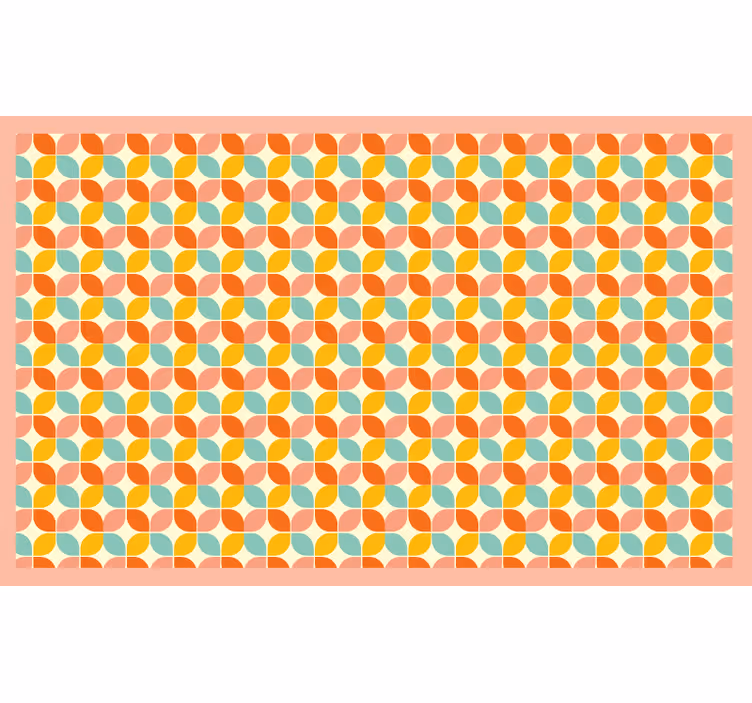 Bedroom blind in multicolor squares - TenStickers