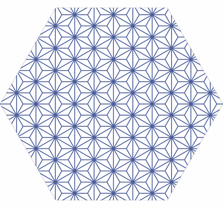 Bedroom blind with blue star tiles design - TenStickers