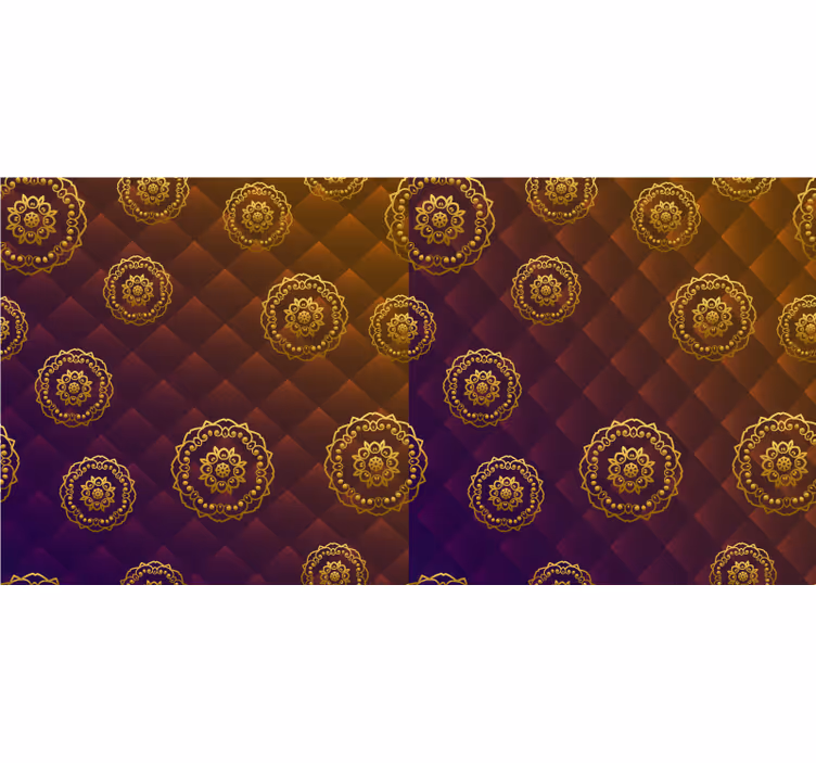 Bedroom blind with multicolor elegant mandala - TenStickers