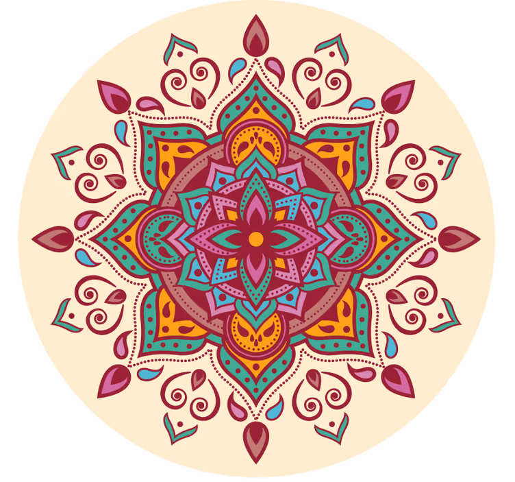 Bedroom blind pinkish mandala design - TenStickers
