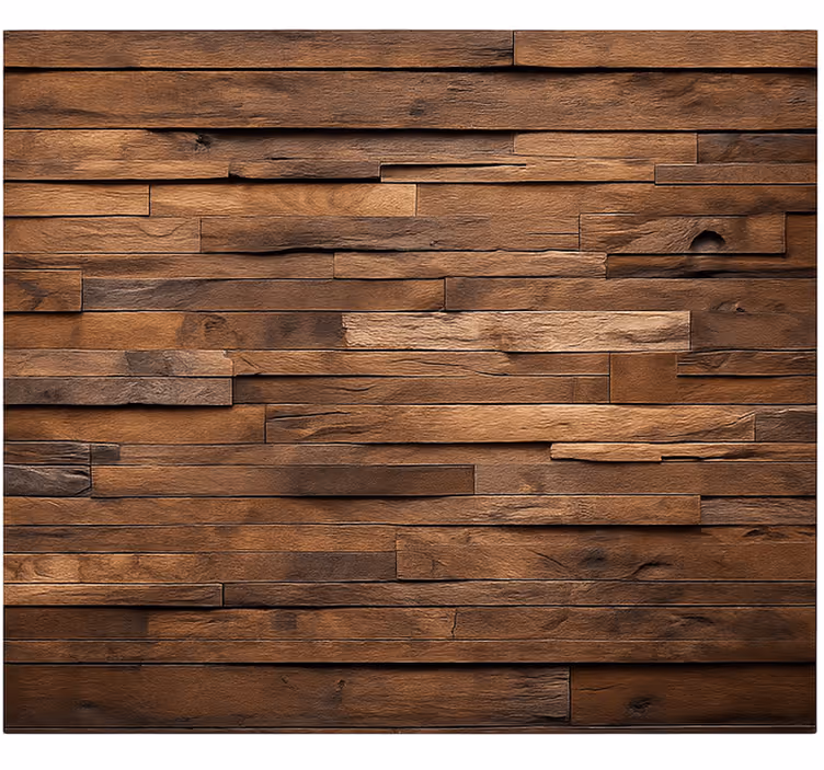 Living room blind timber wood - TenStickers
