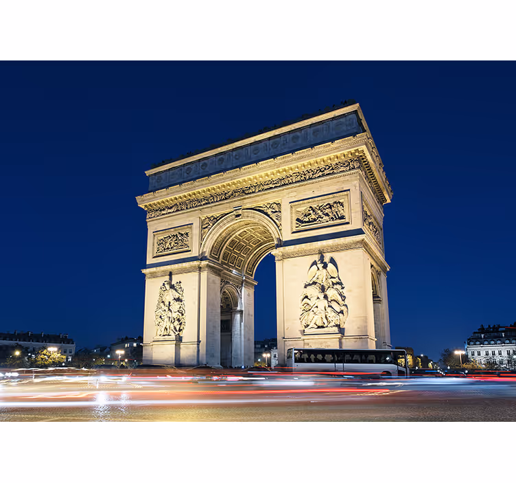 Living room blind arc de triomphe style - TenStickers