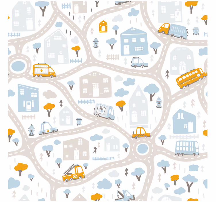 Blind kids doodle road map adventure guide - TenStickers