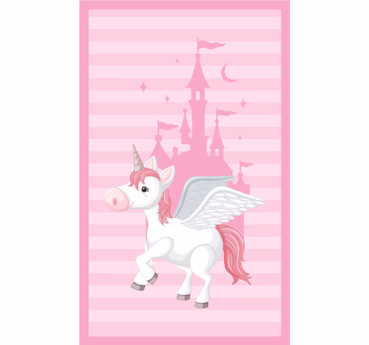 Blind kids unicorn and princess castle set - TenStickers
