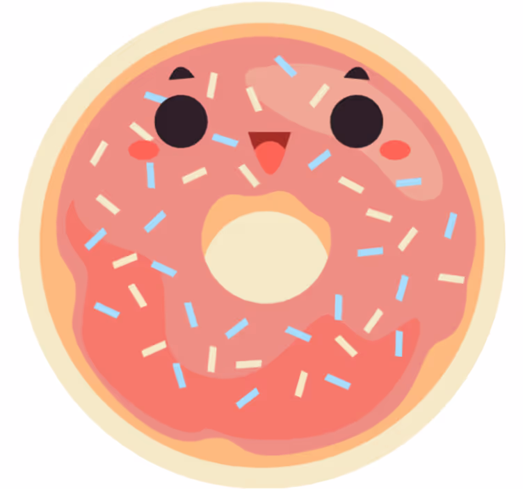 Blind kids anime doughnuts - TenStickers