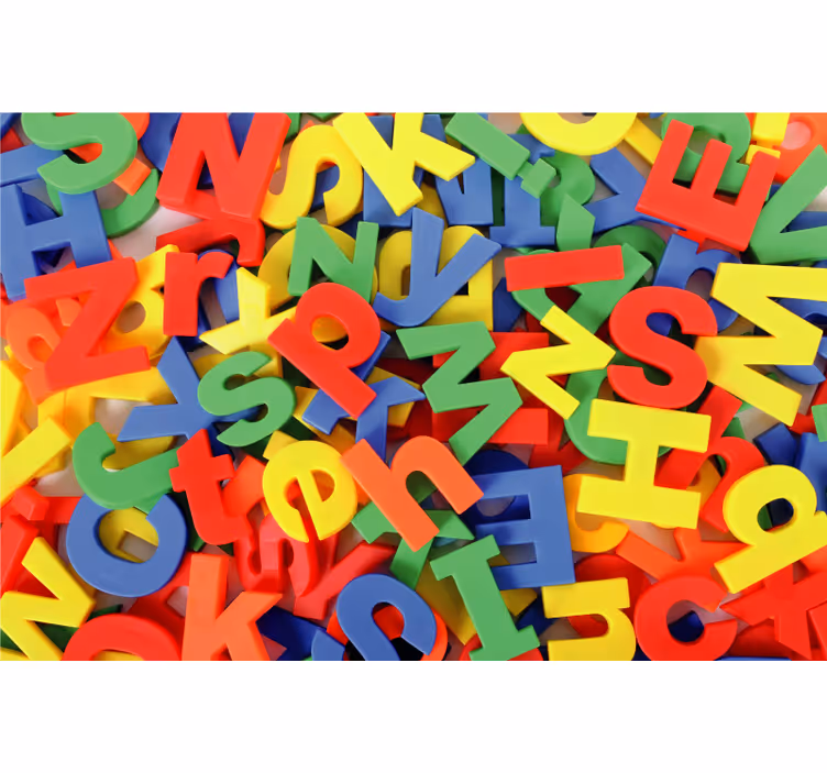 Blind kids alphabet vinyl rug - TenStickers