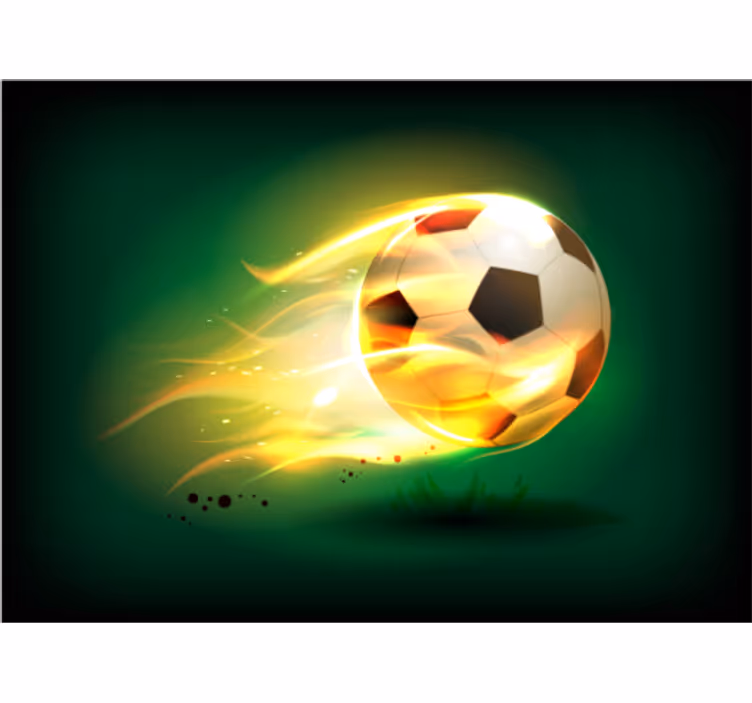 Blind kids cool football on fire - TenStickers