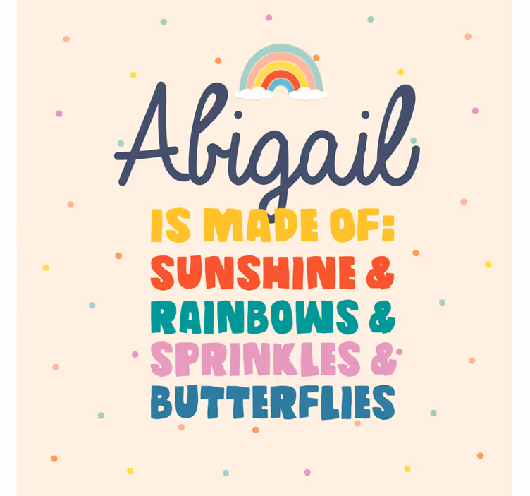 Blind kids made of sunshine and rainbows personalized - TenStickers