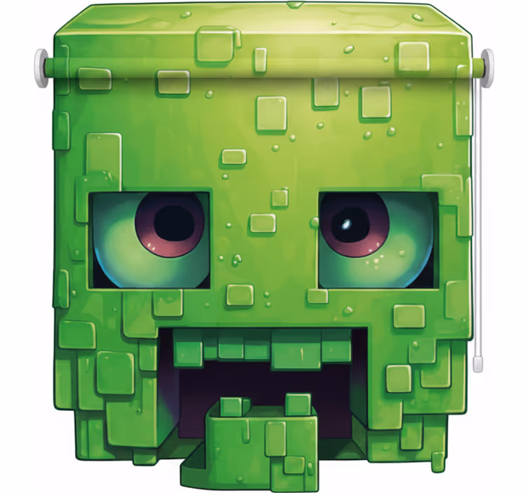 Blind kids creepy pixel art character - TenStickers