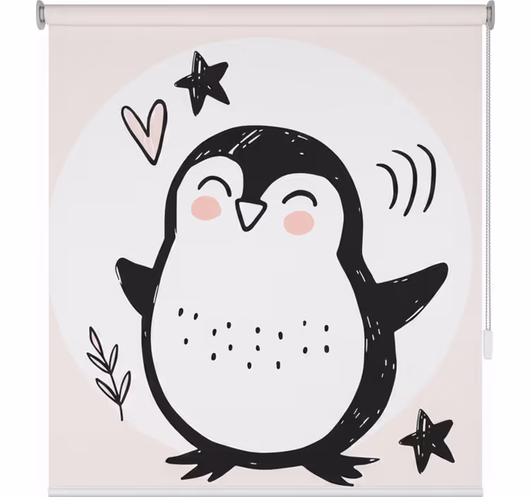 Blind kids cute drawn baby penguin doodle - TenStickers
