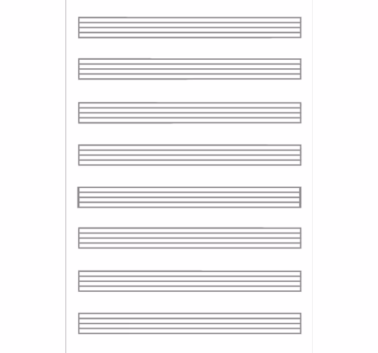 Teenage blind vileda vertical music notes blind - TenStickers