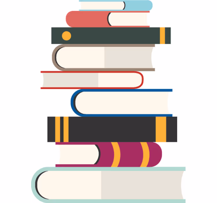 Teenage blind stacked book adhesive - TenStickers