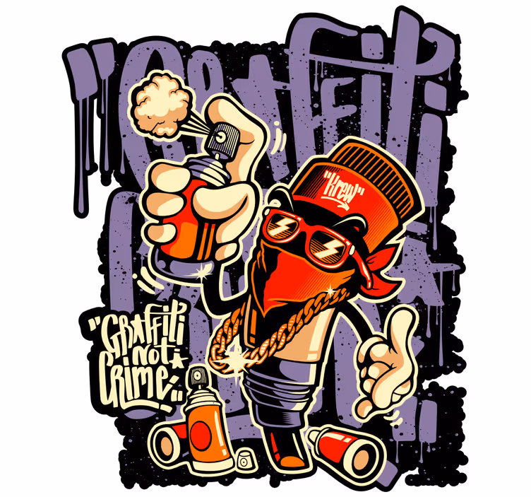 Teenage blind urban graffiti art - TenStickers