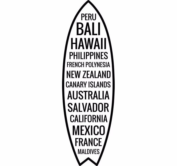 Teenage blind surfboard and place decals - TenStickers