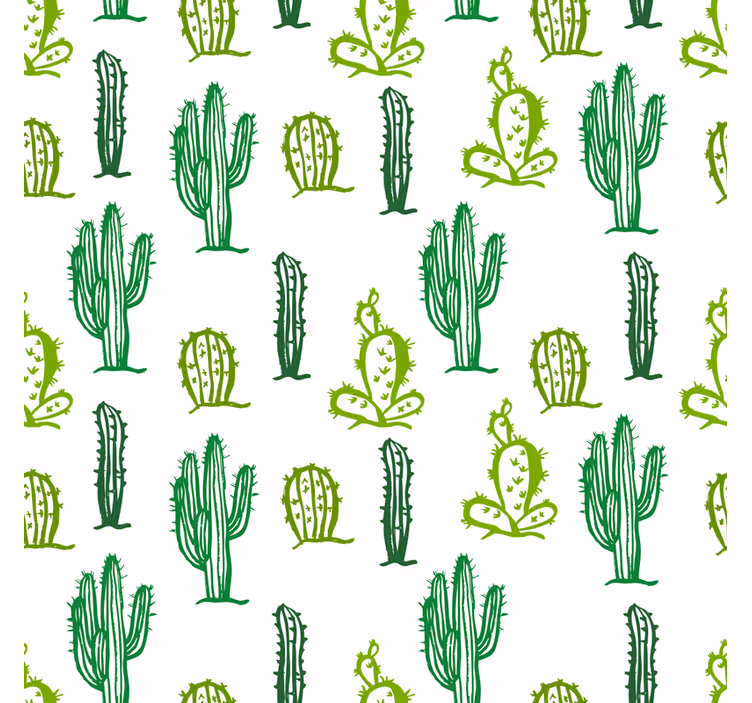 Teenage blind cactus pattern furniture - TenStickers