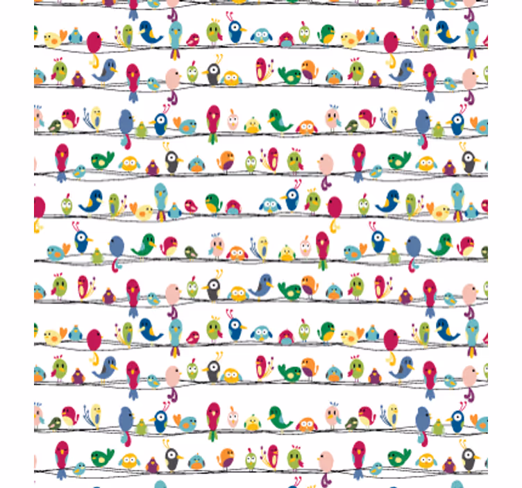 Teenage blind bird pattern furniture vinyl - TenStickers
