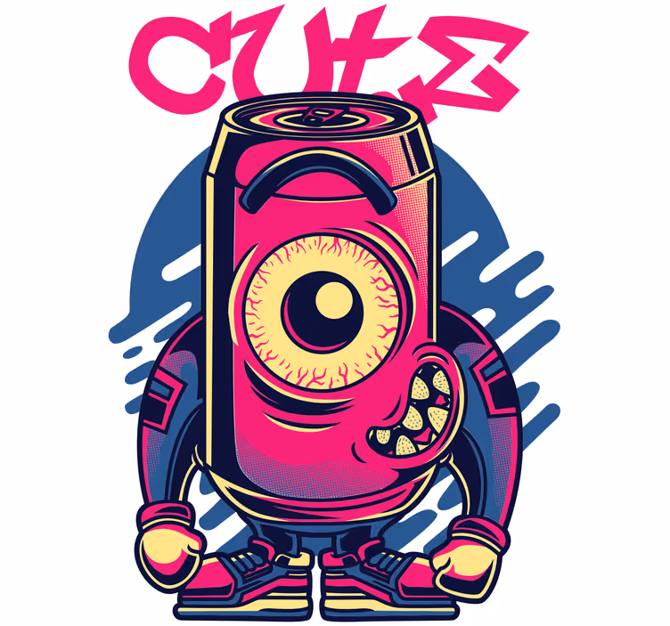 Teenage blind cute graffiti - TenStickers