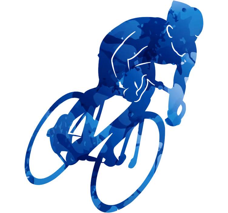Teenage blind cycling bicycle - TenStickers