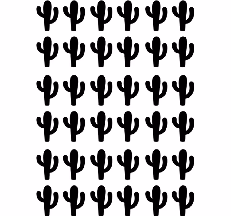 Teenage blind cactus stickers - TenStickers