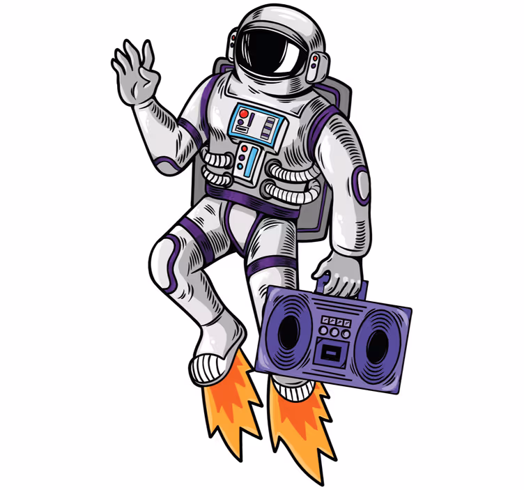Teenage blind cosmic sound - TenStickers