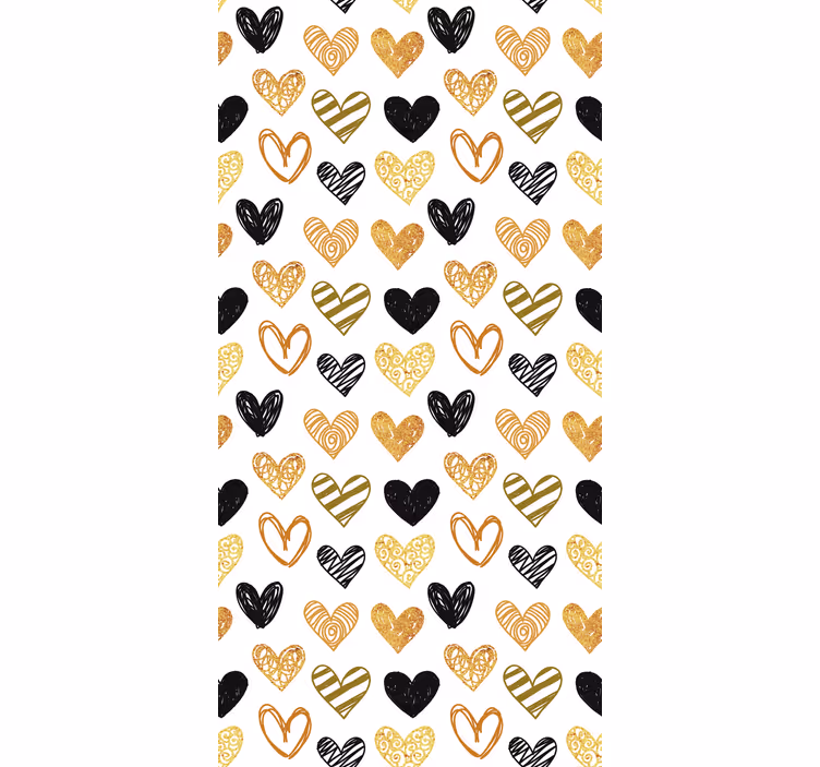 Teenage blind heart pattern - TenStickers