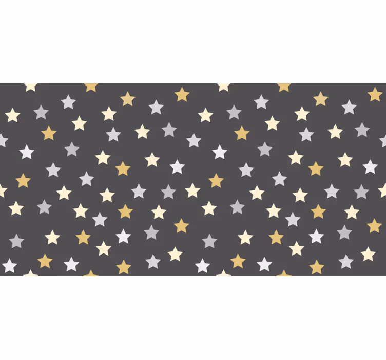 Teenage blind golden stars kallax design - TenStickers