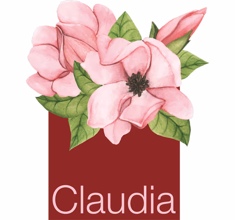 Teenage blind with named magnolia design - TenStickers