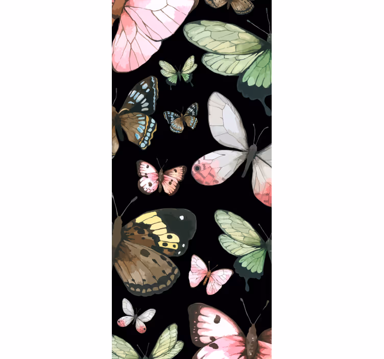 Teenage blind realistic butterflies - TenStickers