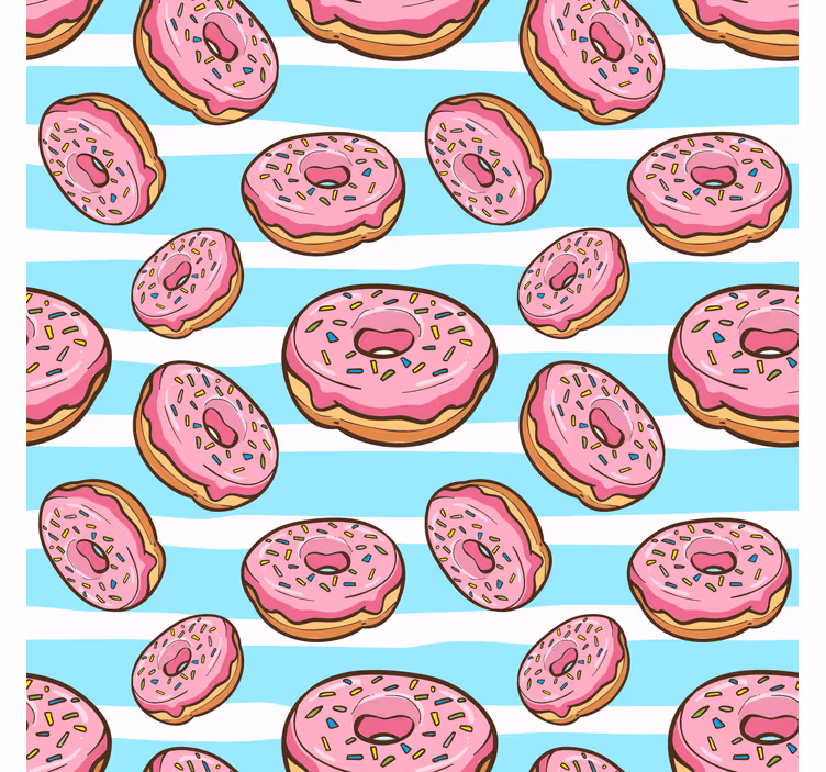 Teenage blind don't worry be happy with donut - TenStickers