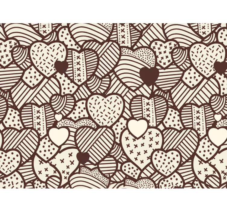 Teenage blind textured hearts - TenStickers