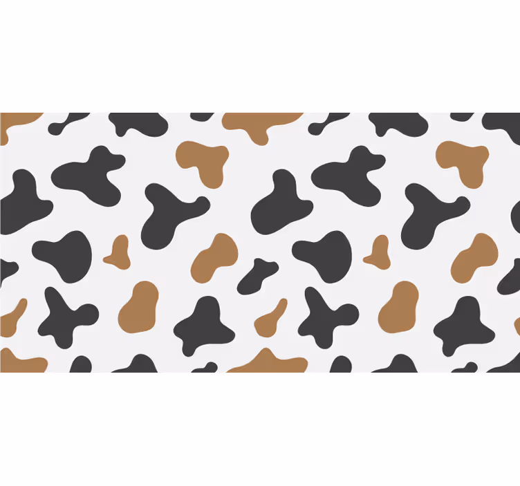 White roller blind with cow print design - TenStickers