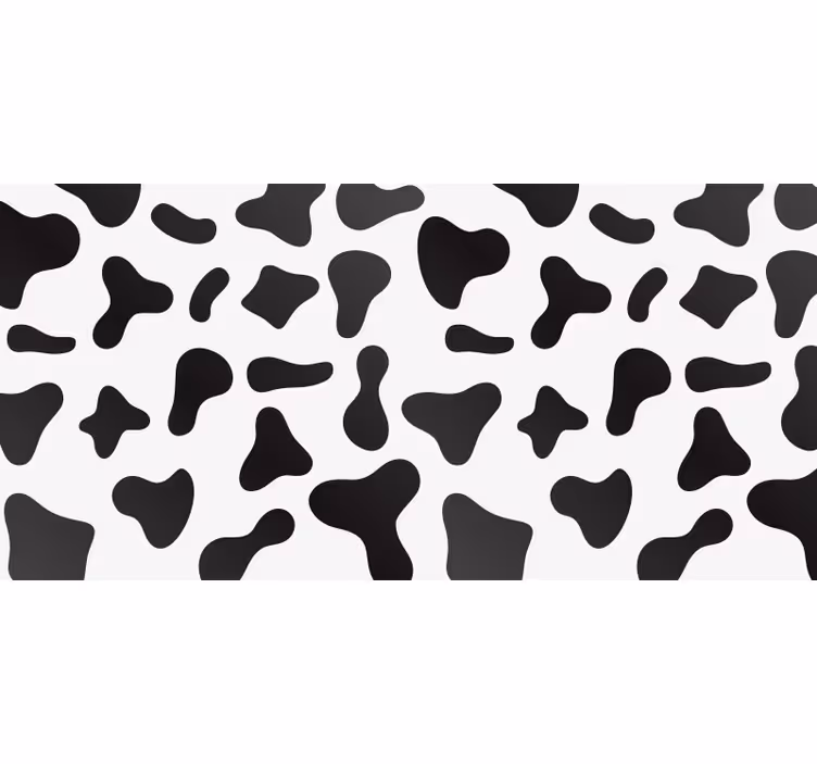 White roller blind cow print design - TenStickers