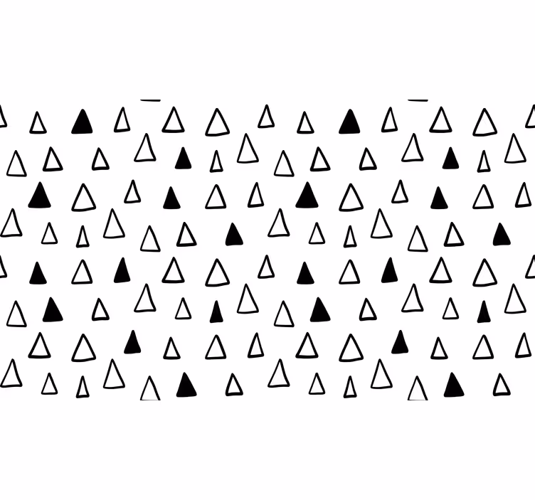 White roller blind with small nordic triangles - TenStickers