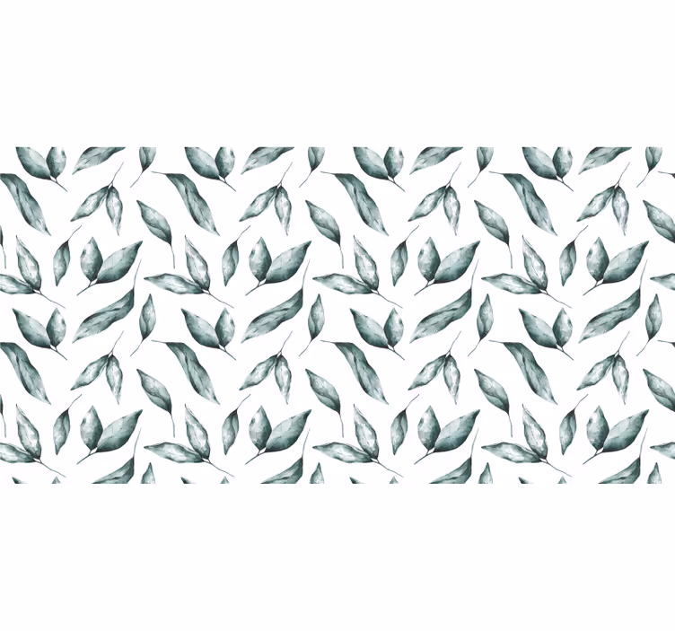 Green watercolor white roller blind - TenStickers