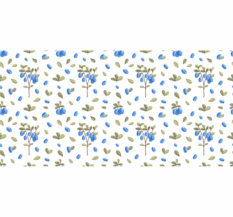 White roller blind with floral watercolor pattern - TenStickers