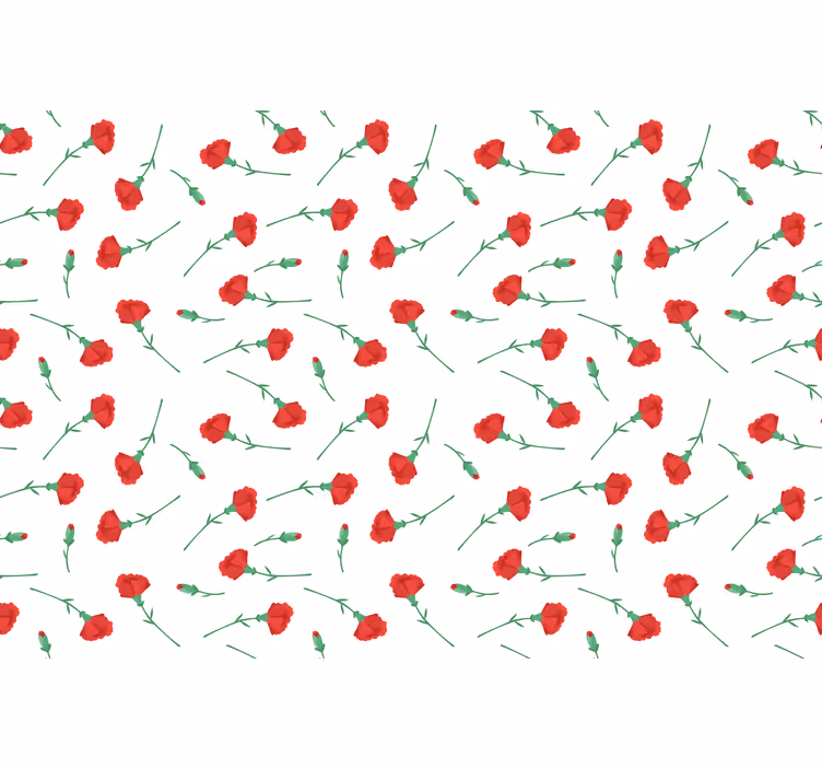 Floral blind carnation pattern - TenStickers