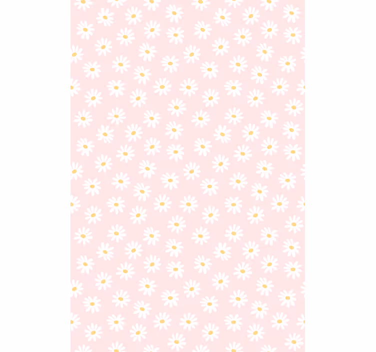 Floral blind daisy pink pattern - TenStickers