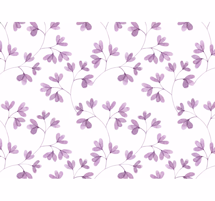 Floral blind in purple pattern - TenStickers