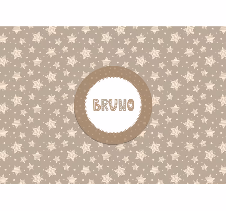 Roller blind nursery striped stars - TenStickers