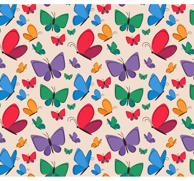 Animal blind butterflies flying kids decor - TenStickers
