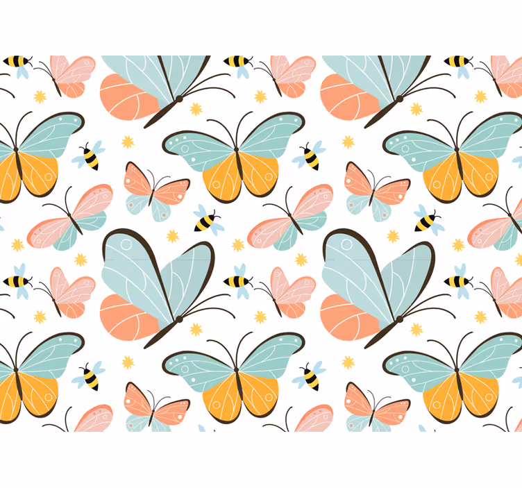 Animal blind butterflies and bees decor - TenStickers