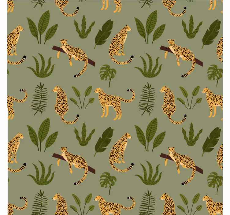 Animal blind leopard print jungle - TenStickers
