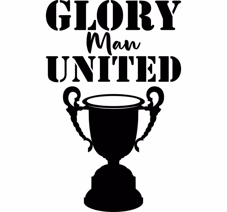 Text blind glory manchester united - TenStickers