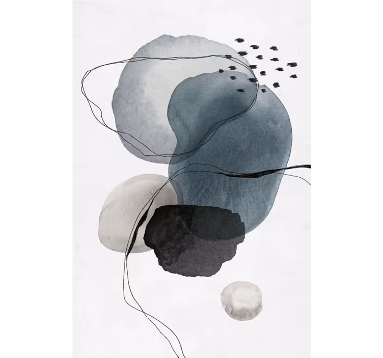 Blind office fluid shapes - TenStickers