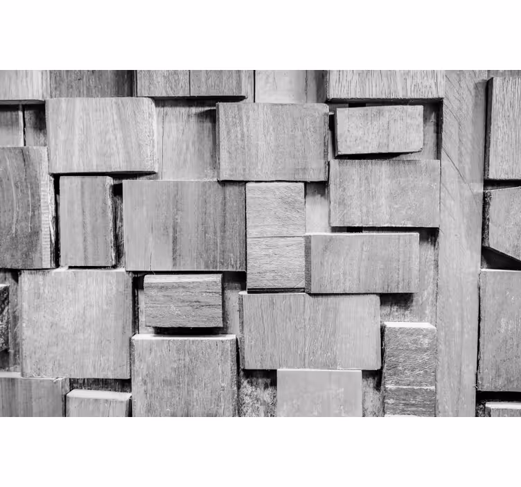Blind grey wooden plank dark 3d texture - TenStickers