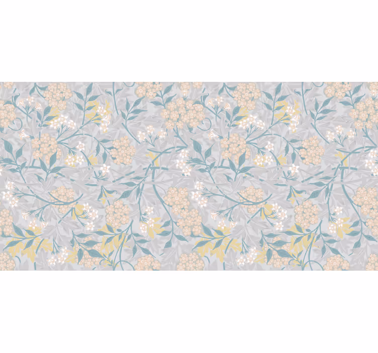 Blind grey elegant 80's floral pattern - TenStickers